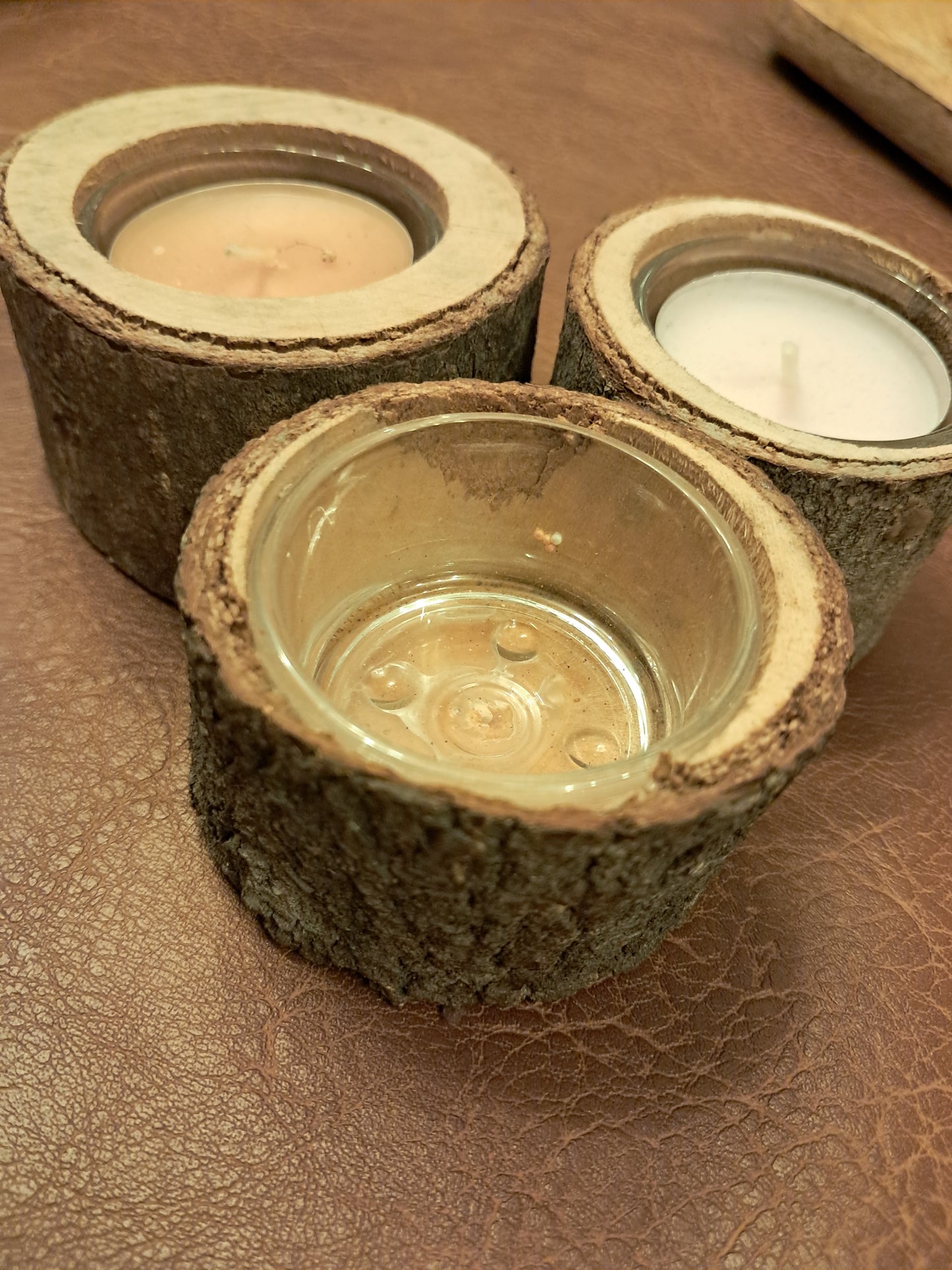 Holzkerzenset